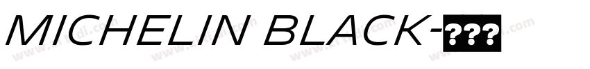 Michelin Black字体转换